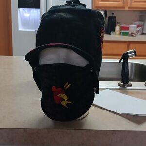 Ed Hardy Snow Hat with Snap On Face Mask New